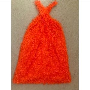 Zara Orange Halter Dress